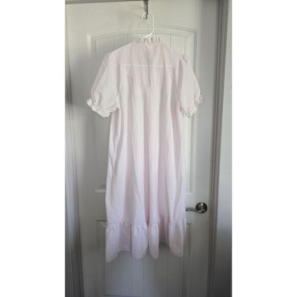 Vintage St Michael Nightgown Sweet Pink Short  Sleeve Crochet Lace Trim  Israel - Picture 6 of 8